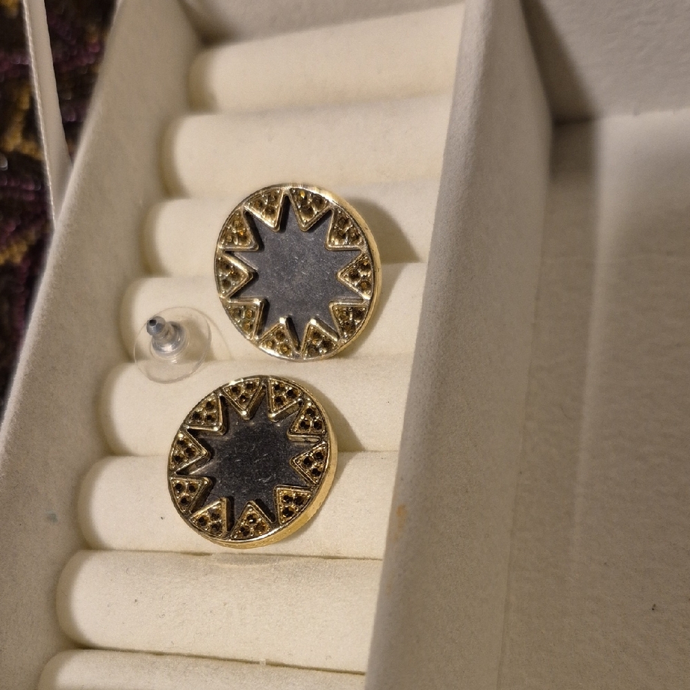 House of Harlow 1960 Gold and Silver Starburst Earrings